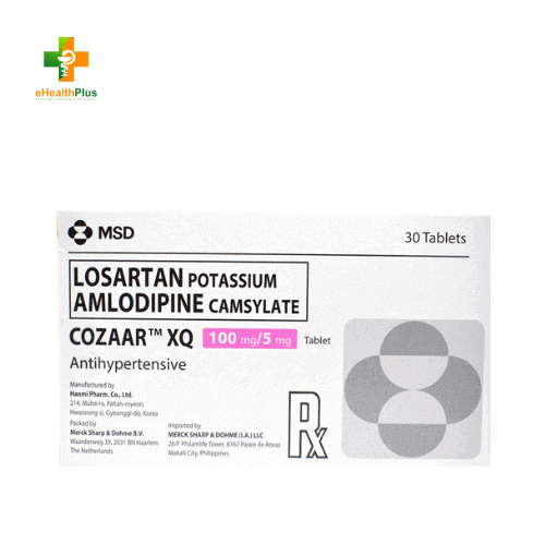 Cozaar XQ Losartan Amlodipine 100mg 5mg Tablet Online Pharmacy 