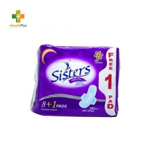 Sisters Night Plus Feminine Pads with Wings Heavy Flow (Violet)