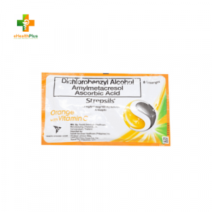 Strepsils Lozenges Orange with Vitamin C