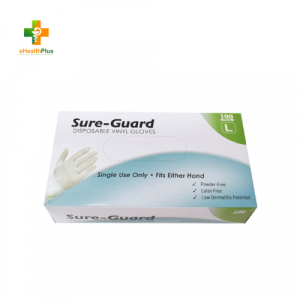 Sure-Guard Disposable Vinyl Gloves LARGE