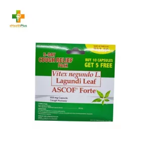 Ascof Forte 600mg Capsule 5-Day Cough Relief Pack (10+5)