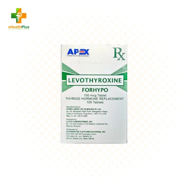 FORHYPO (Levothyroxine) 100mcg Tablet