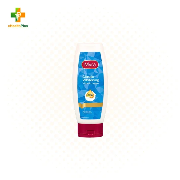 Myra Classic Whitening Vitamin Lotion (Blue) 200mL