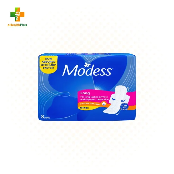 MODESS Cottony Long With Wings 8's