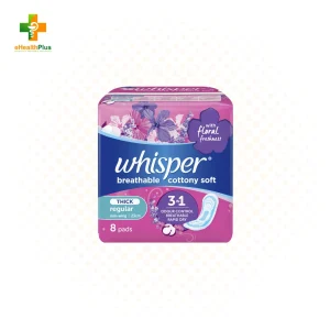 Whisper Cottony Soft Regular Non-Wing 8's