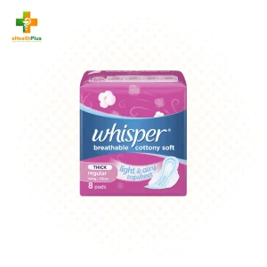 Whisper Cottony Soft Regular With Wings 8's