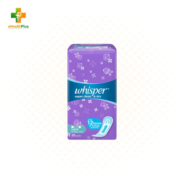 Whisper Super Clean & Dry Non-Wing 20's