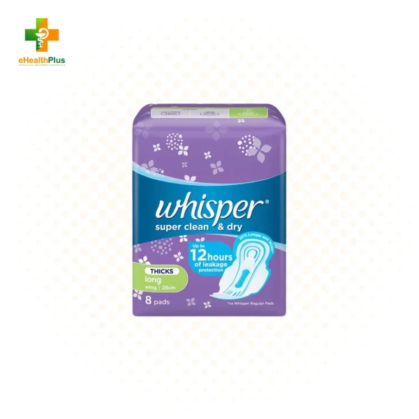 Whisper Super Clean & Dry With Wings 8's