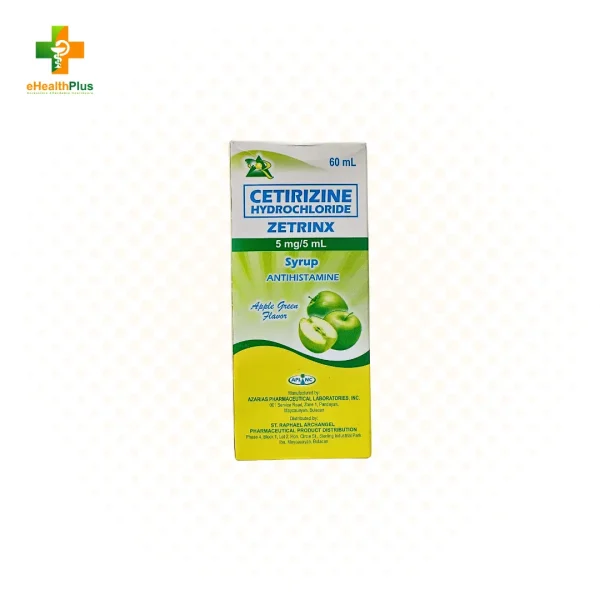 ZETRINX (Cetirizine) 5mg/5mL Oral Solution 60mL
