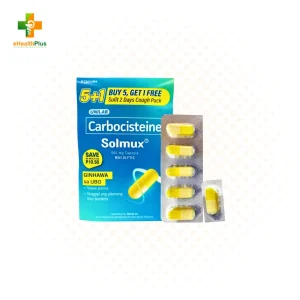 Solmux (Carbocisteine) 500mg Capsule Promo Pack (5+1)