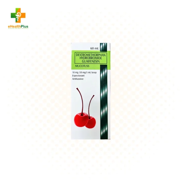 Mucotuss (Dextromethorphan + Guaifenesin) Syrup 60mL