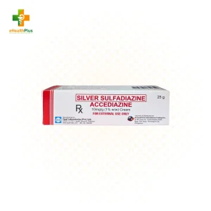 ACCEDIAZINE (Silver Sulfadiazine) 1% Cream 25g
