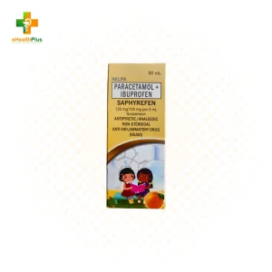 SAPHYREFEN (Paracetamol + Ibuprofen) Suspension 60mL