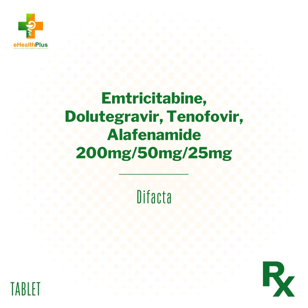 Emtricitabine, Dolutegravir, Tenofovir, AF 200mg50mg25mg